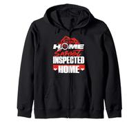 Home Inspector Building Inspector Home Sweet Inspected Home Zip Hoodie