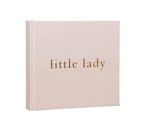 Home Inspirations Bambino Blush Pink Linen Photo Album - Little Lady