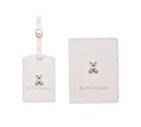 Home Inspirations Bambino My First Passport Holder and Luggage Tag Boxed Set White