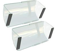 Home Intuition 10"-14" Adjustable Magnetic Heat and Air Deflector for Vents, Sidewall, and Ceiling Registers, 2 Pack