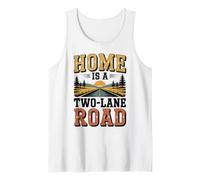 Home is a Two-Lane Road Tank Top