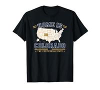 Home is Colorado Vintage USA State Pride Graphic - The Cente Value Graphic T-Shirt