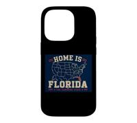 Home Is Florida, The Sunshine State, Floridian, Map, USA Case for iPhone 14 Pro