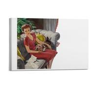 Home Is The Sailor, Cosmopolitan Magazine Story Illustration, March 1944 Poster Canvas Wall Art Hanging Painting, Suitable for Living Room Bedroom Game Room Office, Best Gift Choice 20x30inch(50x75cm)