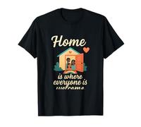 Home is Where Everyone is Welcome Inclusive Home Art T-Shirt