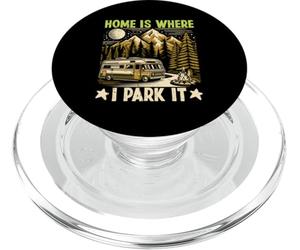 Home Is Where I Park It Camping PopSockets PopGrip for MagSafe