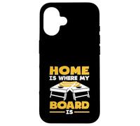 Home Is Where My Board Is Cornhole Lover Case for iPhone 16