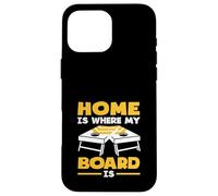 Home Is Where My Board Is Cornhole Lover Case for iPhone 16 Pro Max