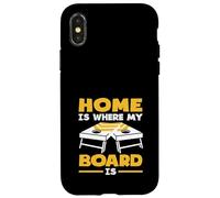 Home Is Where My Board Is Cornhole Lover Case for iPhone X/XS