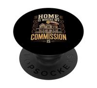 Home Is Where My Commission Is Agent PopSockets Adhesive PopGrip
