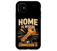Home Is Where My Commission Is Realtor Agent Case for iPhone 11