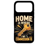 Home Is Where My Commission Is Realtor Agent Case for iPhone 17 Pro Max
