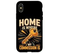 Home Is Where My Commission Is Realtor Agent Case for iPhone X/XS