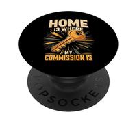 Home Is Where My Commission Is Realtor Agent PopSockets Adhesive PopGrip
