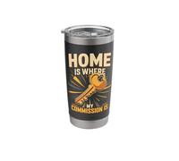 Home is Where My Commission is Realtor Agent Stainless Steel Insulated Tumbler