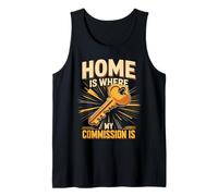 Home is Where My Commission is Realtor Agent Tank Top