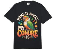 Home is Where My Conure is Conures Comfort Colors Adult Heavyweight T-Shirt
