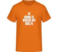 Home is Where My Dog is Illustration T-Shirt, orange, M