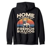 Home Is Where My French Bulldog Is Frenchie Lover Zip Hoodie