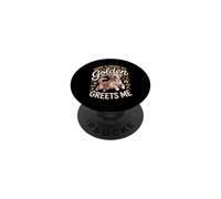 Home Is Where My Golden Greets Me Retriever Dog PopSockets Adhesive PopGrip