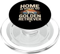 Home Is Where My Golden Retriever Is Lover PopSockets PopGrip for MagSafe