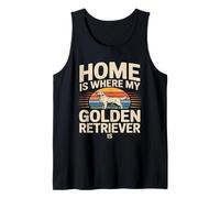 Home is Where My Golden Retriever is Lover Tank Top