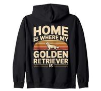 Home Is Where My Golden Retriever Is Lover Zip Hoodie