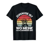 Home is Where My Highland Cattle are Farmer Cow T-Shirt