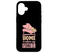 Home is where my piano is Case for iPhone 16