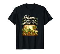 Home is Where My Plants are Cottagecore Art T-Shirt