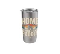Home is Where My Poodle is Dog Lover Stainless Steel Insulated Tumbler