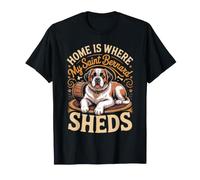 Home is Where My Saint Bernard Sheds Giant Dog Lover T-Shirt