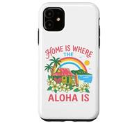 Home Is Where The Aloha Is Hawaiian Beach Surf Paradise Art Case for iPhone 11