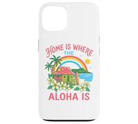 Home Is Where The Aloha Is Hawaiian Beach Surf Paradise Art Case for iPhone 13