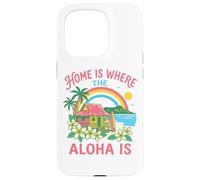 Home Is Where The Aloha Is Hawaiian Beach Surf Paradise Art Case for iPhone 15 Pro