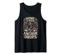 Home is Where The Anchor Drops Yacht Life Tank Top