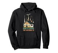 Home Is Where The Antenna Is Ham Radio Operator Pullover Hoodie
