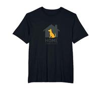 Home is Where The Dog is - Pet Lover Wall Art T-Shirt, Men's Big and Tall, Black, 3X Tall