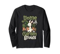 Home is Where The Garden Grows Bunny Plants Long Sleeve T-Shirt