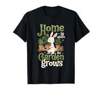 Home is Where The Garden Grows Bunny Plants T-Shirt