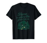 Home Is Where The Gnome Is Cottagecore Graphic T-Shirt