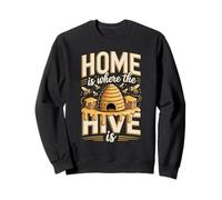 Home Is Where The Hive Is Beekeeper Honey Lover Sweatshirt