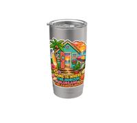 Home is Where The Horizon Blurs and The Sand is Warm Stainless Steel Insulated Tumbler