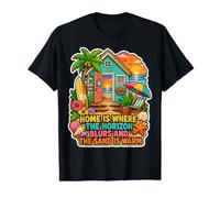 Home is Where The Horizon Blurs and The Sand is Warm Value Graphic T-Shirt