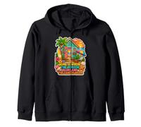 Home Is Where The Horizon Blurs And The Sand Is Warm Zip Hoodie