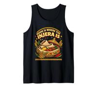 Home is Where The Injera is Ethiopian Food Mesob Habesha Tank Top