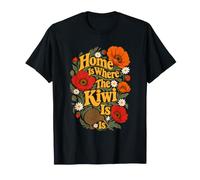 Home is Where The Kiwi is Kiwi Bird New Zealand T-Shirt