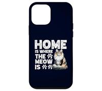 Home Is Where The Meow Is Norwegian Forest Cat Cute Kitten Case for iPhone 12 mini