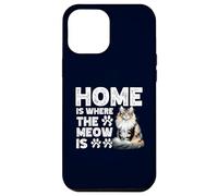 Home Is Where The Meow Is Norwegian Forest Cat Cute Kitten Case for iPhone 12 Pro Max