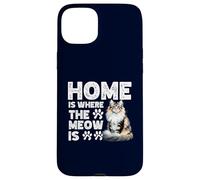 Home Is Where The Meow Is Norwegian Forest Cat Cute Kitten Case for iPhone 15 Plus